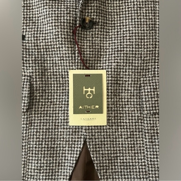 Aither Latorre/Sartoria Latorre Italian Wool Suit Mens Size 50 - Picture 6 of 11